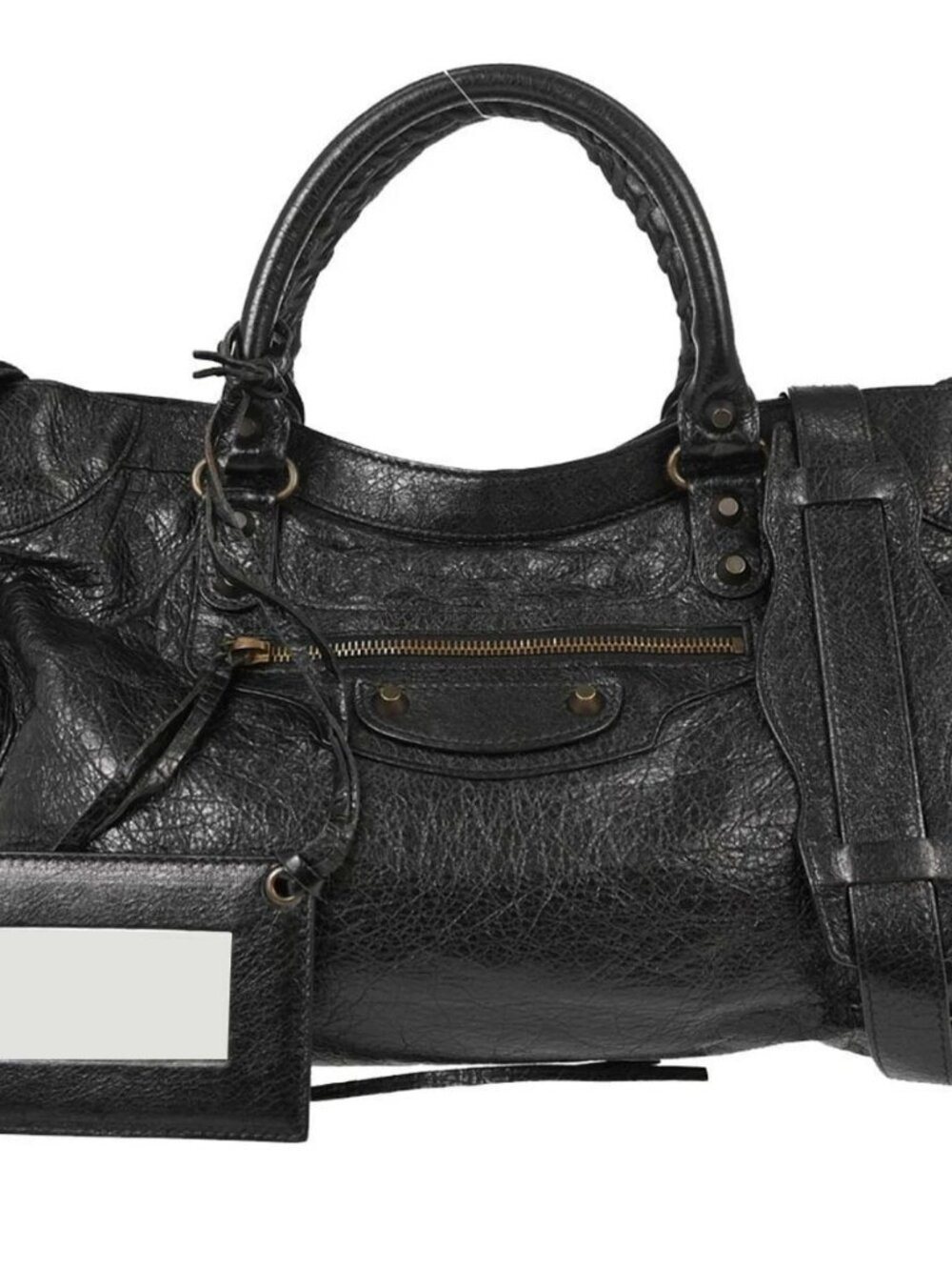 Balenciaga Black Goatskin City Medium 2way Handbag H/115748.1000 535269 168647